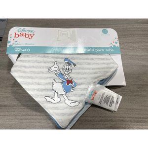 New Pack Of 3 Baby Bibs Disney Donald Pluto Mickey J32